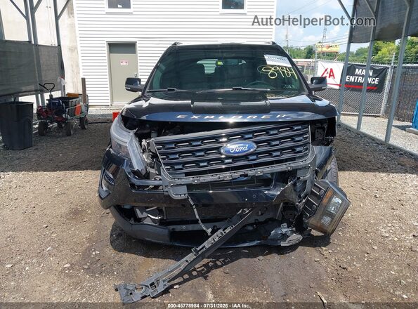 1FM5K8GT7HGE26748 2017 FORD EXPLORER Black Вид щитка приладів