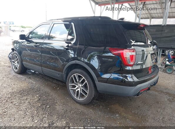 1FM5K8GT7HGE26748 2017 FORD EXPLORER Black Задня ліва чверть