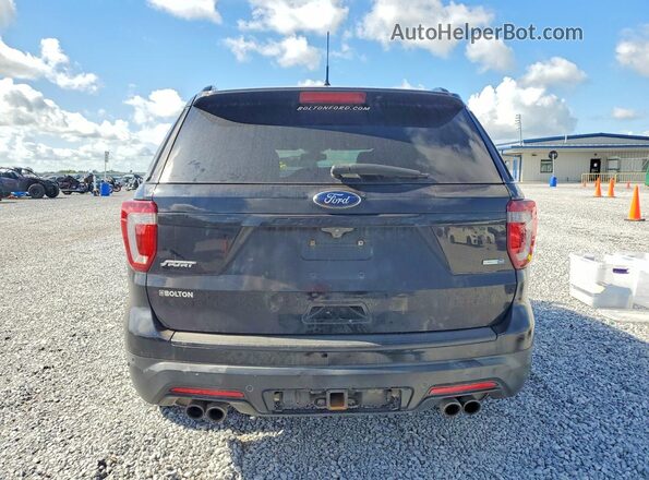 1FM5K8GT7KGA08259 2019 FORD EXPLORER Черный Вид салона спереди