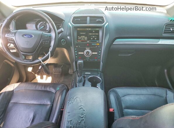 1FM5K8GT8GGA35140 2016 FORD EXPLORER Silver Widok deski rozdzielczej