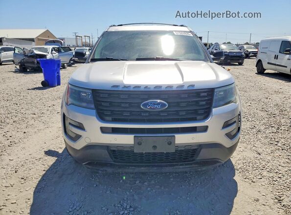 1FM5K8GT8GGA35140 2016 FORD EXPLORER Silver Widok z przodu