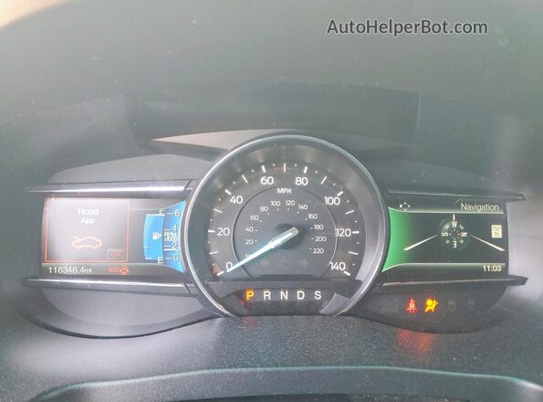 1FM5K8GT8GGA35140 2016 FORD EXPLORER Silver Widok zestawu wskaźników