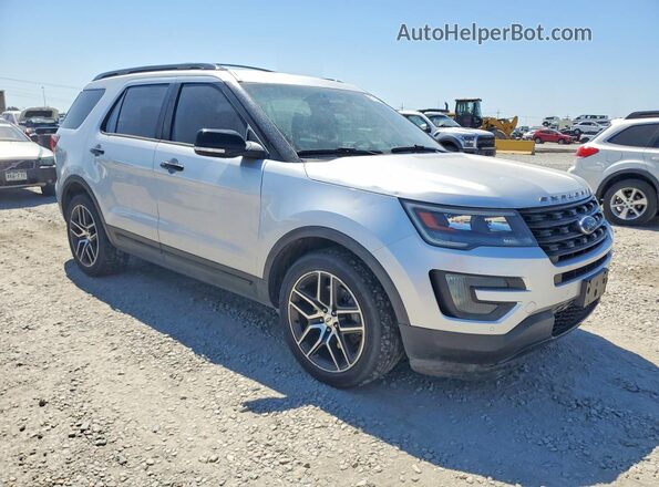 1FM5K8GT8GGA35140 2016 FORD EXPLORER Silver Przód prawy