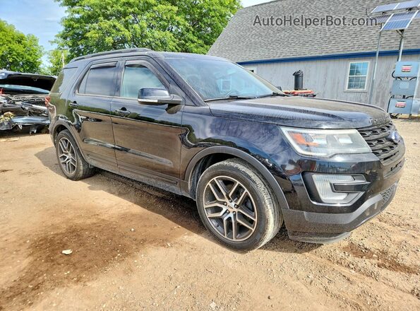 1FM5K8GT8GGD00798 2016 FORD EXPLORER Black წინა მარჯვენა