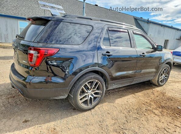 1FM5K8GT8GGD00798 2016 FORD EXPLORER Black უკანა მარჯვენა