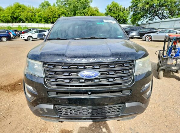 1FM5K8GT8GGD00798 2016 FORD EXPLORER Black წინა ხედი