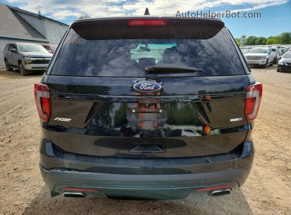 1FM5K8GT8GGD00798 2016 FORD EXPLORER Black უკანა ხედი