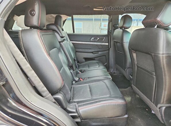 1FM5K8GT8GGD00798 2016 FORD EXPLORER Black უკანა სალონის ხედი