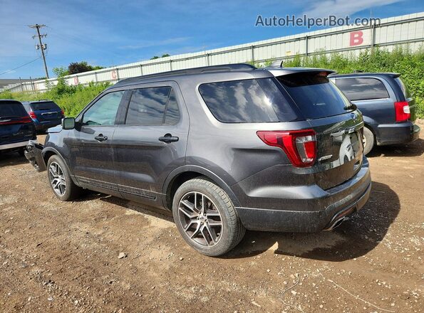 1FM5K8GT8HGD45533 2017 FORD EXPLORER Charcoal Задня ліва чверть
