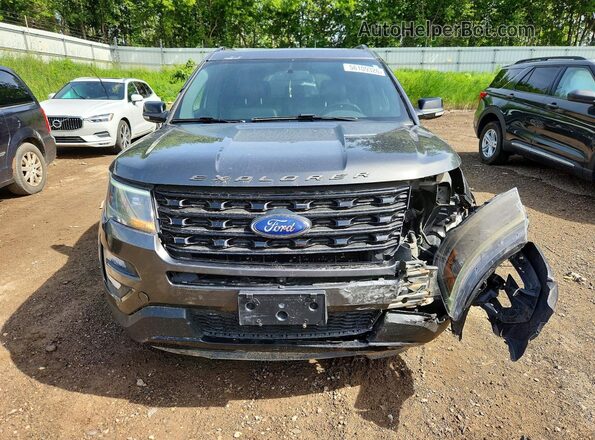 1FM5K8GT8HGD45533 2017 FORD EXPLORER Charcoal Вид спереду