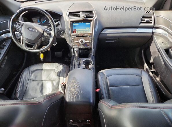 1FM5K8GT8HGD45533 2017 FORD EXPLORER Charcoal Вид панелі приладів