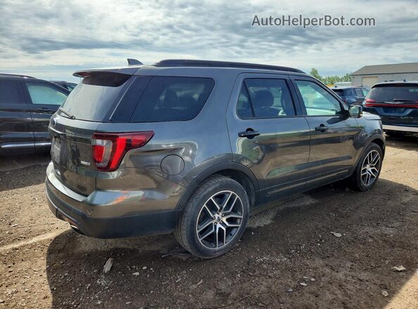 1FM5K8GT8HGD45533 2017 FORD EXPLORER Charcoal Задня права чверть