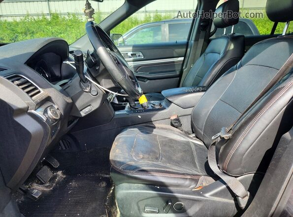 1FM5K8GT8HGD45533 2017 FORD EXPLORER Charcoal Вид салону спереду