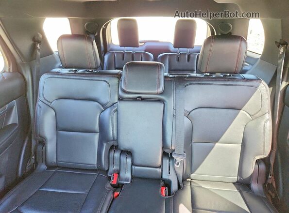 1FM5K8GT8KGA26737 2019 FORD EXPLORER Gray Rear seats view