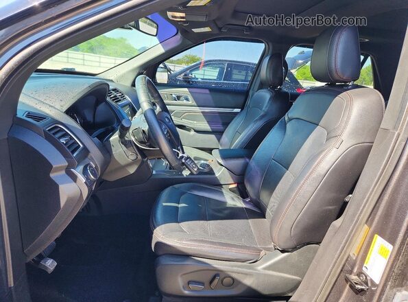 1FM5K8GT8KGA26737 2019 FORD EXPLORER Gray Front interior view