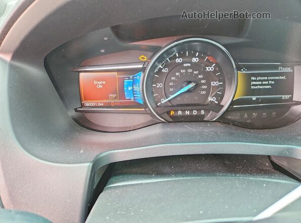 1FM5K8GT9GGA52173 2016 FORD EXPLORER Black Սարքավորումների վահանակի տեսք