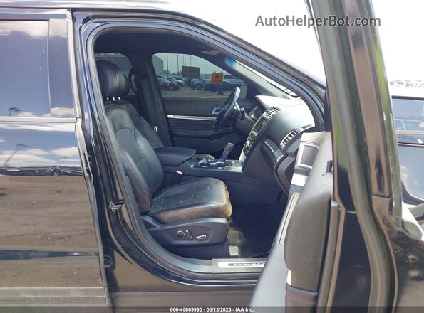 1FM5K8GT9GGA75629 2016 FORD EXPLORER Черный Вид салона спереди