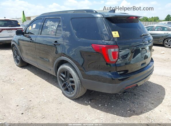 1FM5K8GT9GGA75629 2016 FORD EXPLORER Черный Задняя левая четверть