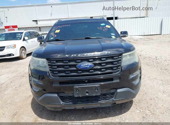 1FM5K8GT9GGA75629 2016 FORD EXPLORER Черный Вид панели приборов