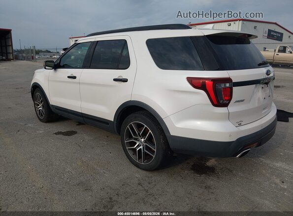 1FM5K8GT9GGC47674 2016 FORD EXPLORER White Задня ліва чверть