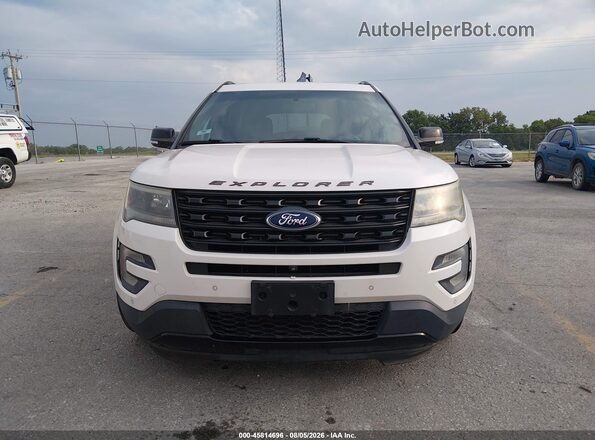 1FM5K8GT9GGC47674 2016 FORD EXPLORER White Вид щитка приладів