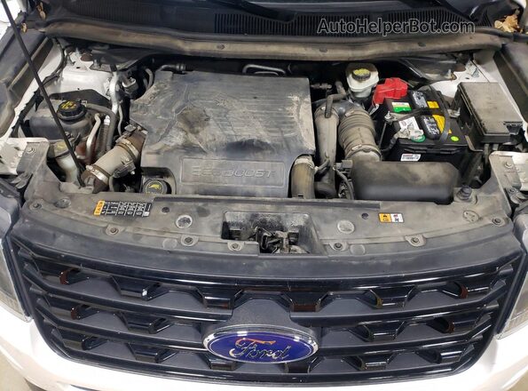 1FM5K8GT9GGC58402 2016 FORD EXPLORER White Engine compartment view