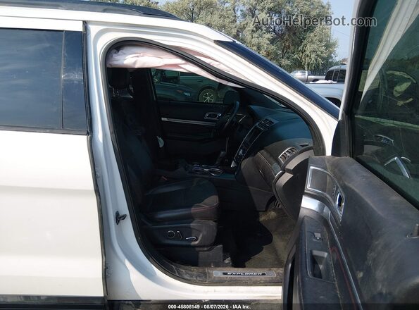 1FM5K8GT9GGD02589 2016 FORD EXPLORER White წინა სალონის ხედი