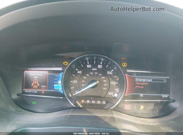 1FM5K8GT9GGD02589 2016 FORD EXPLORER White უკანა სავარძლების ხედი