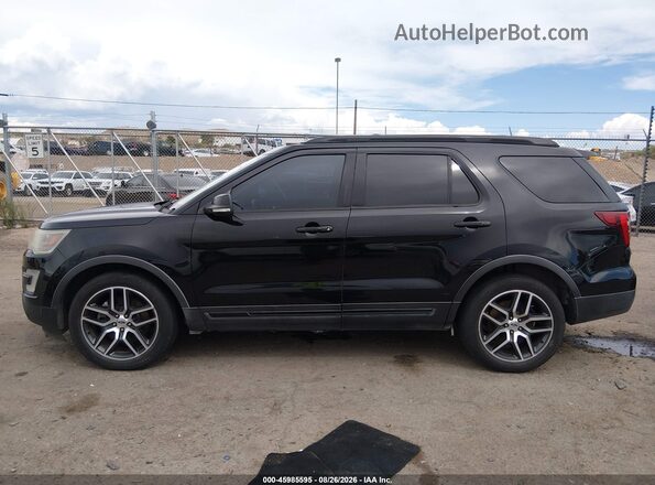 1FM5K8GT9HGD22102 2017 FORD EXPLORER Black სალონის 360-გრადუსიანი ხედი