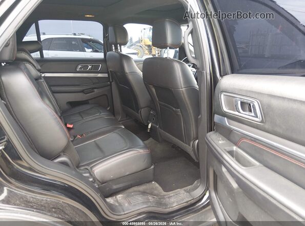 1FM5K8GT9HGD22102 2017 FORD EXPLORER Black VIN კოდის სტიკერის ხედი