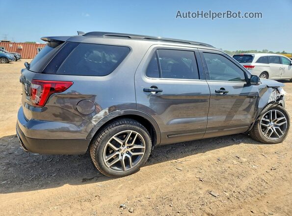 1FM5K8GT9HGD98970 2017 FORD EXPLORER Серый Задняя правая четверть