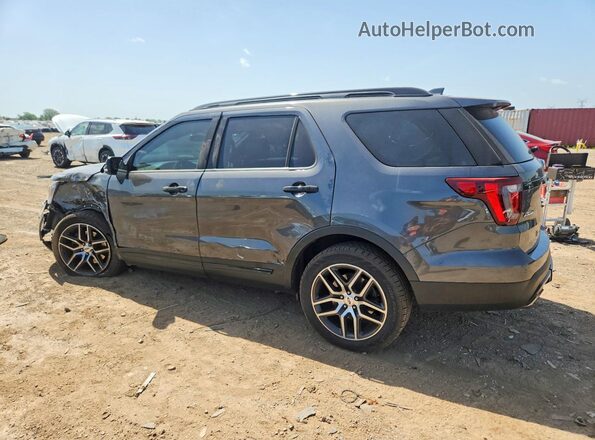 1FM5K8GT9HGD98970 2017 FORD EXPLORER Серый Задняя левая четверть