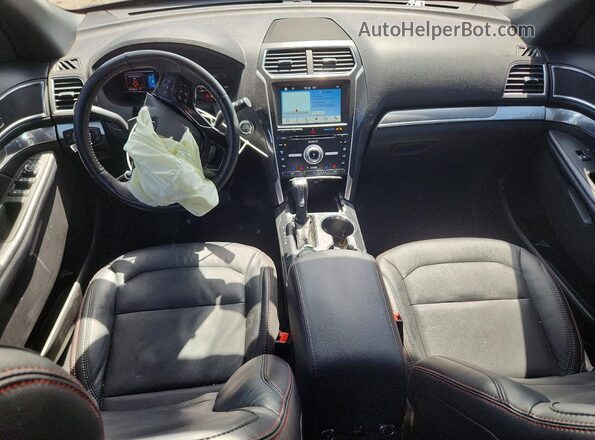 1FM5K8GT9HGD98970 2017 FORD EXPLORER Серый Вид панели приборов
