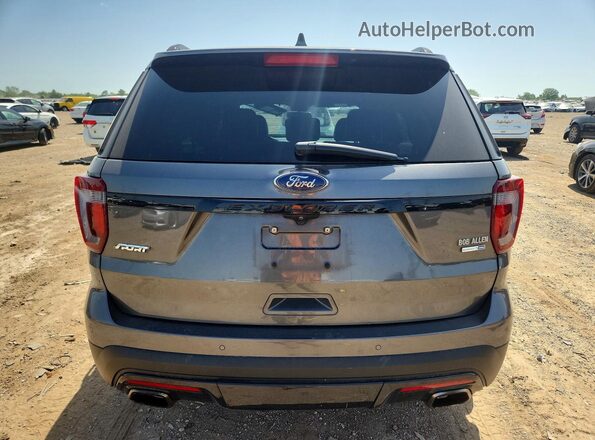 1FM5K8GT9HGD98970 2017 FORD EXPLORER Серый Вид сзади