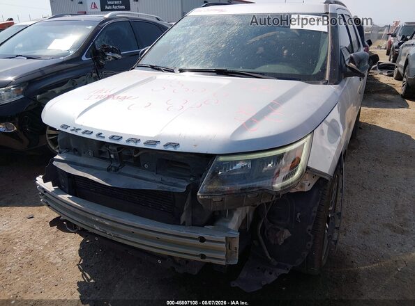 1FM5K8GT9JGC05349 2018 FORD EXPLORER Silver Vista frontal