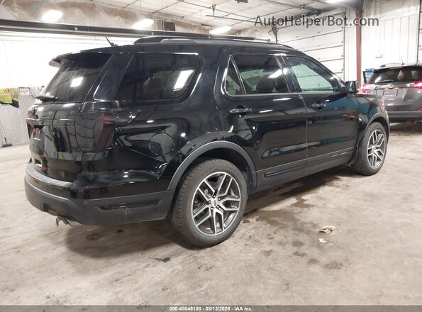 1FM5K8GT9JGC72291 2018 FORD EXPLORER Черный Задняя правая четверть