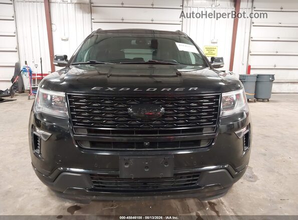 1FM5K8GT9JGC72291 2018 FORD EXPLORER Черный Вид щитка приборов