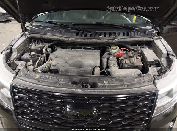 1FM5K8GT9JGC72291 2018 FORD EXPLORER Черный Вид сзади