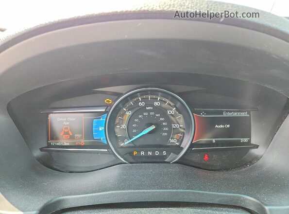 1FM5K8GTXGGA43420 2016 FORD EXPLORER White Instrument cluster view