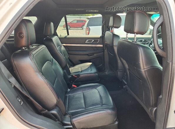 1FM5K8GTXGGA43420 2016 FORD EXPLORER White Rear seats view