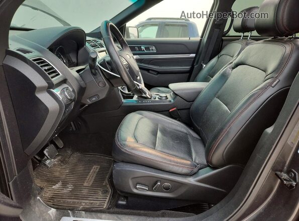 1FM5K8GTXGGD24682 2016 FORD EXPLORER Gray Vista interior delantera