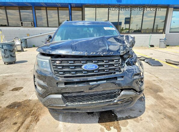1FM5K8GTXHGA07177 2017 FORD EXPLORER Черный Вид спереди