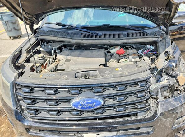 1FM5K8GTXHGA07177 2017 FORD EXPLORER Черный Вид задней части салона