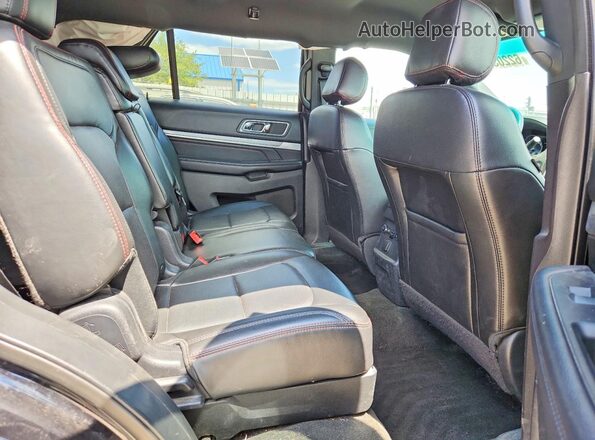 1FM5K8GTXHGA07177 2017 FORD EXPLORER Черный Вид задних сидений