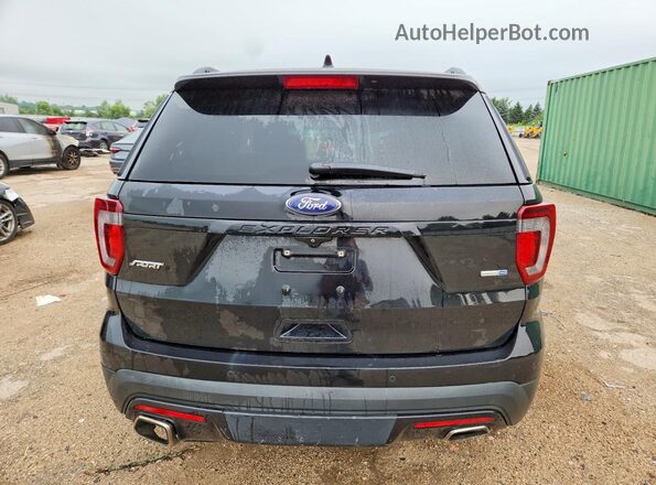 1FM5K8GTXHGA74832 2017 FORD EXPLORER Black უკანა ხედი