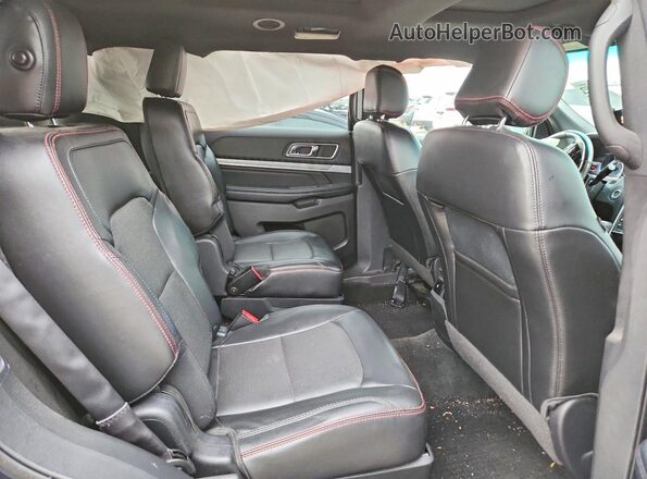 1FM5K8GTXHGA74832 2017 FORD EXPLORER Black უკანა სავარძლების ხედი