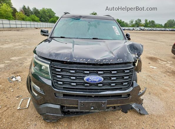 1FM5K8GTXHGA74832 2017 FORD EXPLORER Black წინა ხედი
