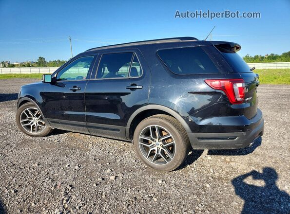 1FM5K8GTXKGA53924 2019 FORD EXPLORER Black Rear left