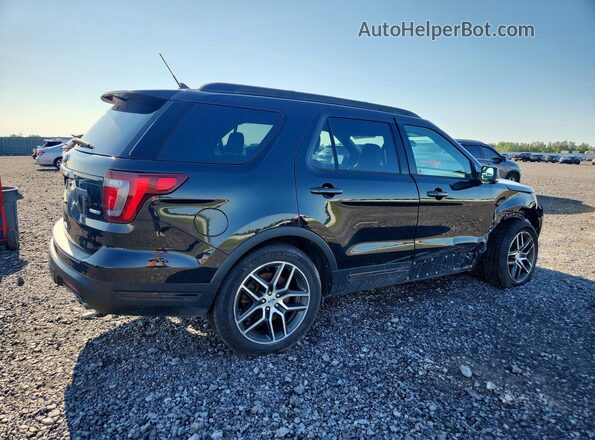 1FM5K8GTXKGA53924 2019 FORD EXPLORER Black Rear right