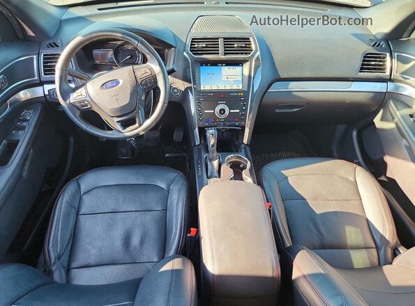 1FM5K8GTXKGA53924 2019 FORD EXPLORER Black Dashboard view